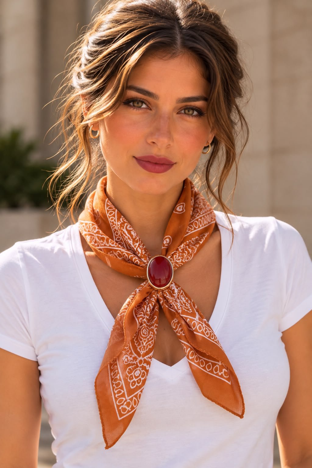 Desert Rose Bandana Choker